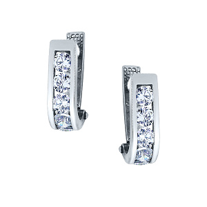 Серьги детские из серебра Аврора 83002