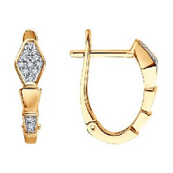 Серьги с бриллиантом SOKOLOV 1022483