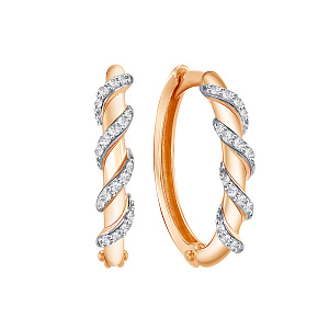 Серьги кольца из золота ZOLOTYE UZORY 04-52-0876-00