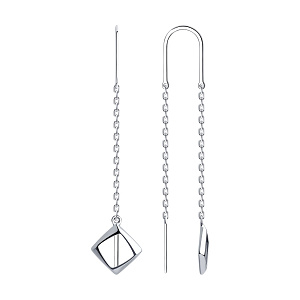 Серьги продежки из серебра SOKOLOV 94023241