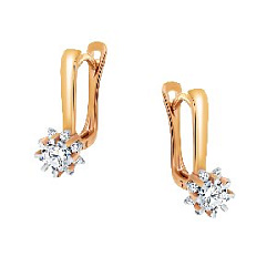 Серьги из золота РОСТЗОЛОТО 2863