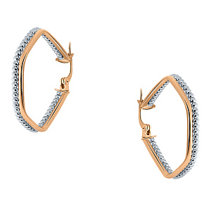 Серьги кольца из золота Атолл С2032/4