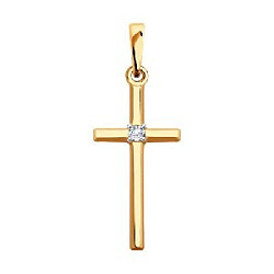 Подвеска крест из золота SOKOLOV 51-130-00411-1