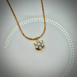 подвеска с цепью с бриллиантом МЭЮЗ 24838