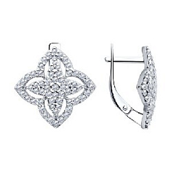 Серьги из серебра SOKOLOV 94025946