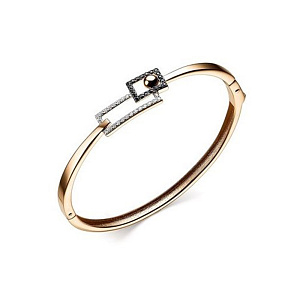 Браслет жесткий из золота CORONA бр4490