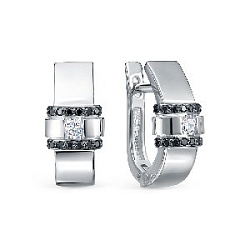 Серьги с бриллиантом ЛЕТО 580-2204