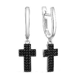 Серьги из серебра Серебро России С-7632рч416