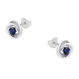 Серьги пуссеты из серебра INCRUA ETL-042-E-BS