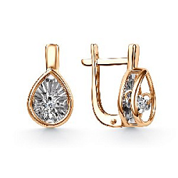 Серьги с бриллиантом grigoriev 02-11-51202-11-00-1