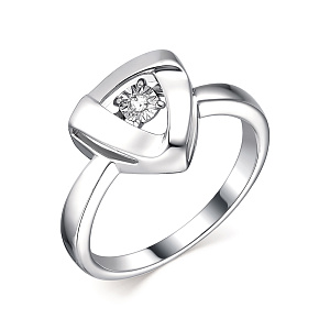 Кольцо из серебра АЛЬКОР 01-1879/000Б-00