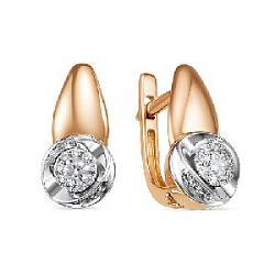 Серьги с бриллиантом 5-3589-103ИНВ-2К