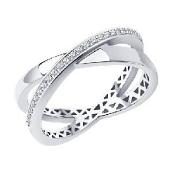 Кольцо с бриллиантом SOKOLOV 1012433-3