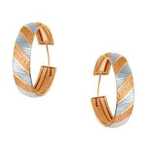 Серьги кольца из золота Магнат А 021048