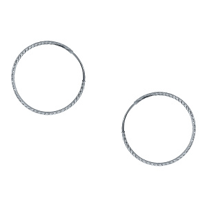 Серьги кольца из золота DEL'TA б520120/25