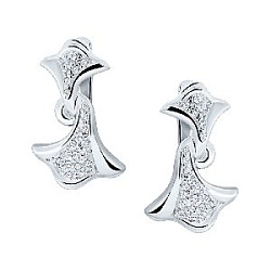 Серьги с бриллиантом Арт-Модерн 020294