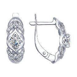Серьги из серебра SOKOLOV 94022500