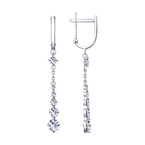 Серьги из серебра SOKOLOV 94020517