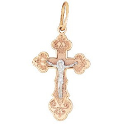 Подвеска крест из золота KARATOV Т13096662