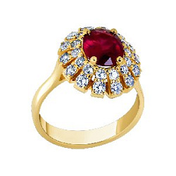 Кольцо с бриллиантом 5517945 R