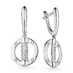 Серьги из серебра CORONA с4388