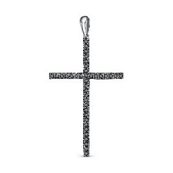 Подвеска крест с бриллиантом Rose Grace 3-486-106Б-Чбр