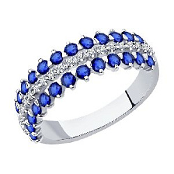 Кольцо с бриллиантом SOKOLOV 2011221-3