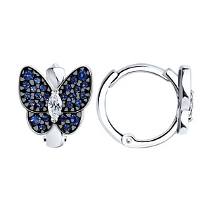 Серьги из серебра SOKOLOV 94025908