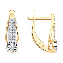 Серьги с бриллиантом SOKOLOV 51-220-02927-1 №25 117