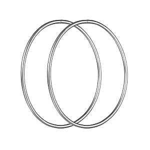 Серьги кольца из серебра Сильвер Лайн с727р