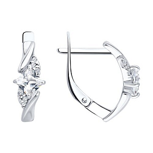 Серьги из серебра SOKOLOV 94027290