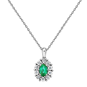 Подвеска с бриллиантом 2043P-W11