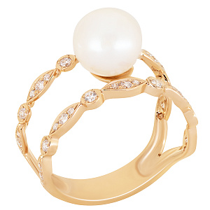 Кольцо из золота Нефрит К1118К