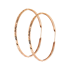 Серьги кольца из серебра Остров сокровищ 23-60-57з