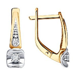 Серьги с бриллиантом SOKOLOV 51-220-01902-1 №23 43