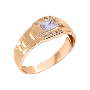 Кольцо мужское из золота Атолл 4098