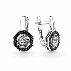 Серьги с бриллиантом Klondike 02-00552-02-006-01-05