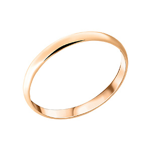 Кольцо обручальное из красного золота АДАМАС 1230325-А50-01