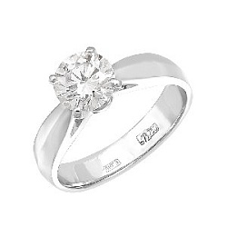 Кольцо помолвочное с бриллиантом ГАЛЕРЕЯ ЭКСКЛЮЗИВА 4516598