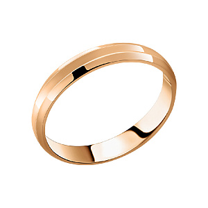 Кольцо обручальное из красного золота АДАМАС 1230540-А50-01