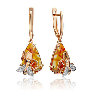 Серьги из золота Платина 02-4682-00-733-1110-57 №2