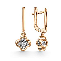 Серьги с бриллиантом grigoriev 02-11-51229-11-00-1