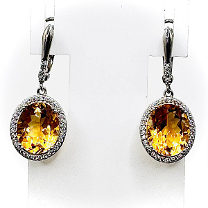 Серьги из серебра Русский СтилЬ 50-15517-11-60-