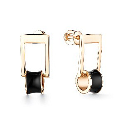 Серьги пуссеты из золота CORONA с4390