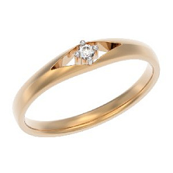 Кольцо помолвочное с бриллиантом АРИНА 1040671-11240