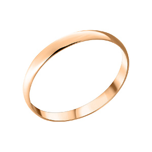 Кольцо обручальное из красного золота SOKOLOV 110031