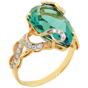 Кольцо из золота Нефрит К879К