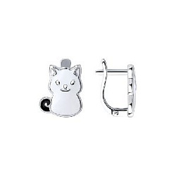 Серьги детские из серебра SOKOLOV 94024212