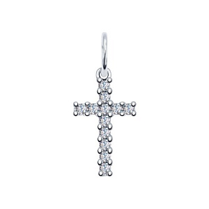 Подвеска крест из серебра SOKOLOV 94031829