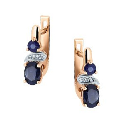 Серьги с бриллиантом Бриант ER4194S